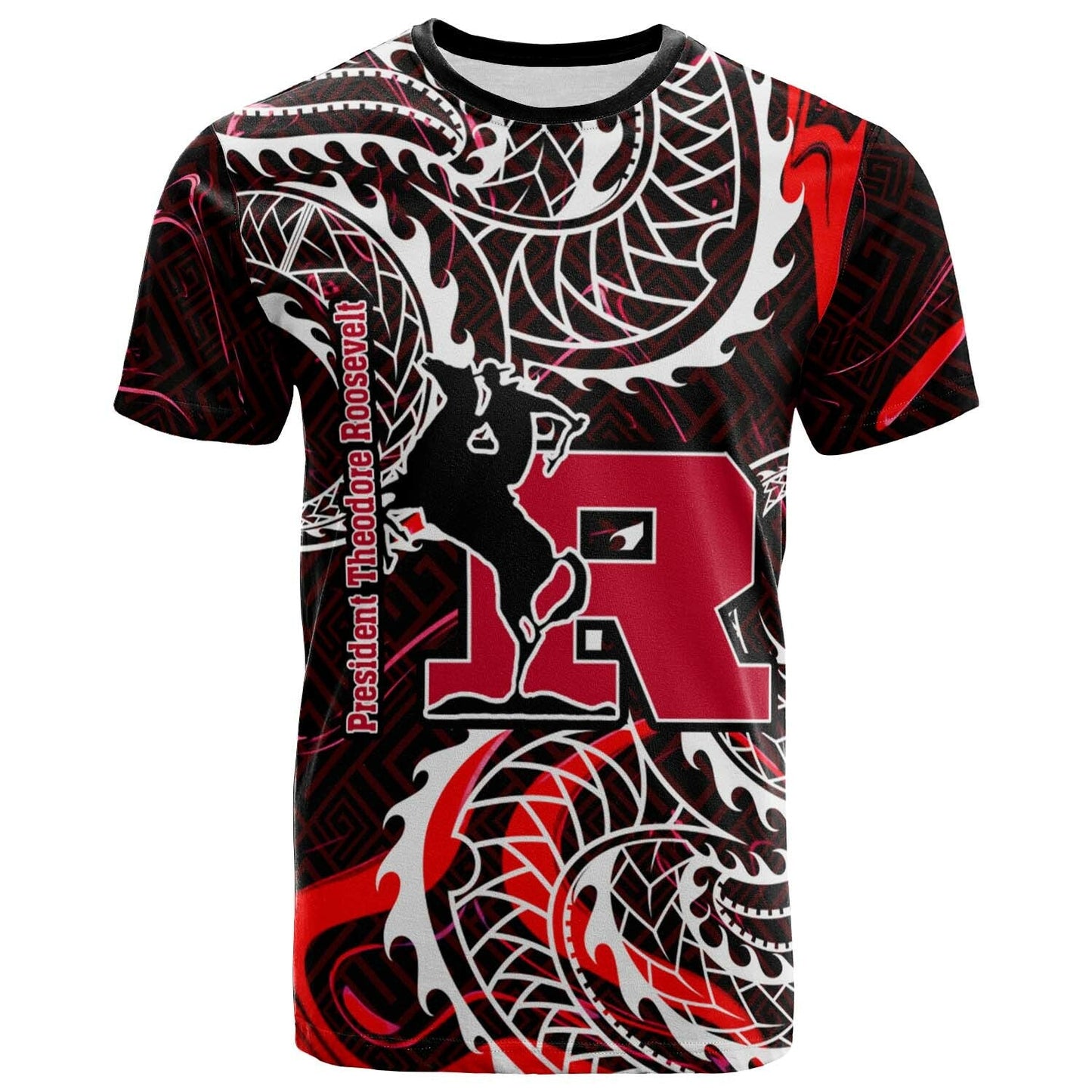 Hawaii T-shirt President Theodore Roosevelt High School Tribal Patterns