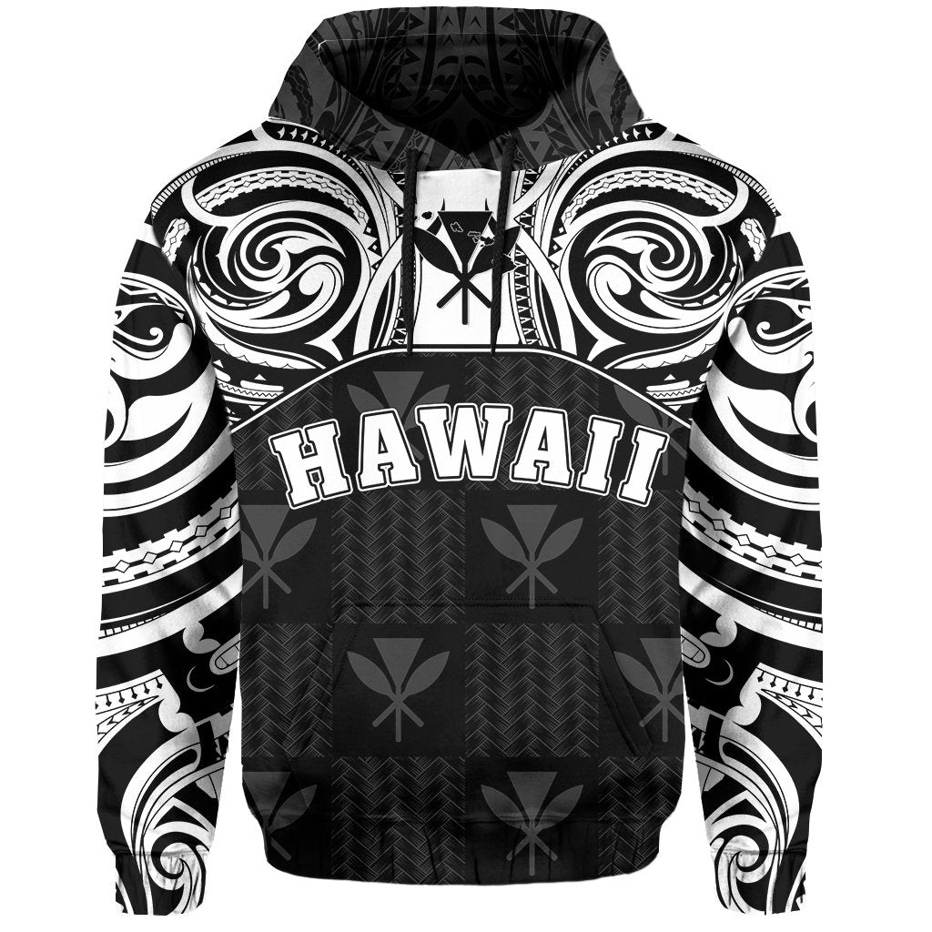 Hawaiian Kanaka Hoodie Demodern White AH