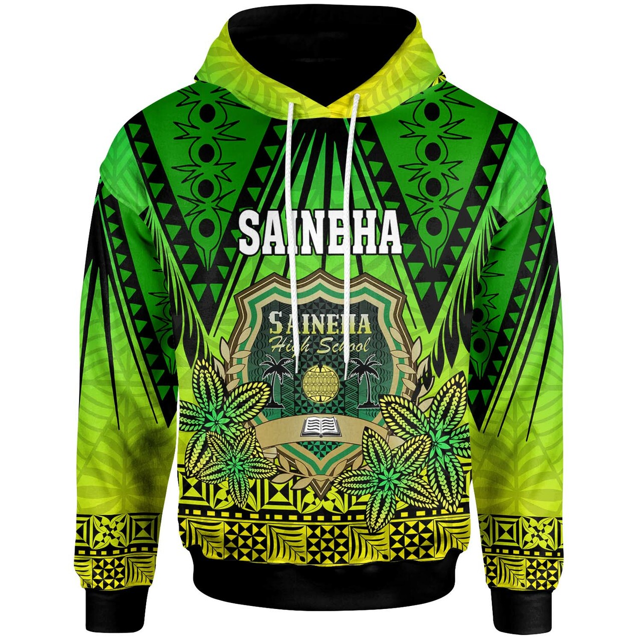 Tonga Polynesian Hoodie Saineha High School with Tonga Patterns and Polynesian Culture