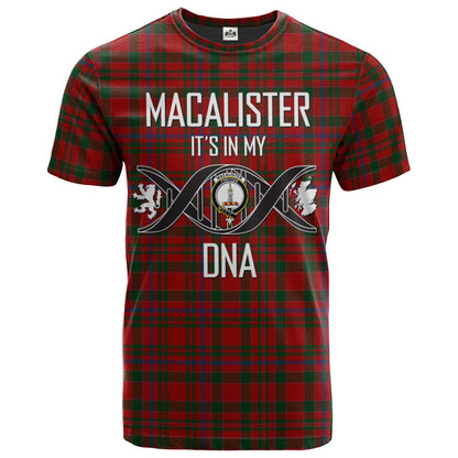 Printivon MacAlister Cockburn Clan DNA In Me Tartan Crest T Shirt