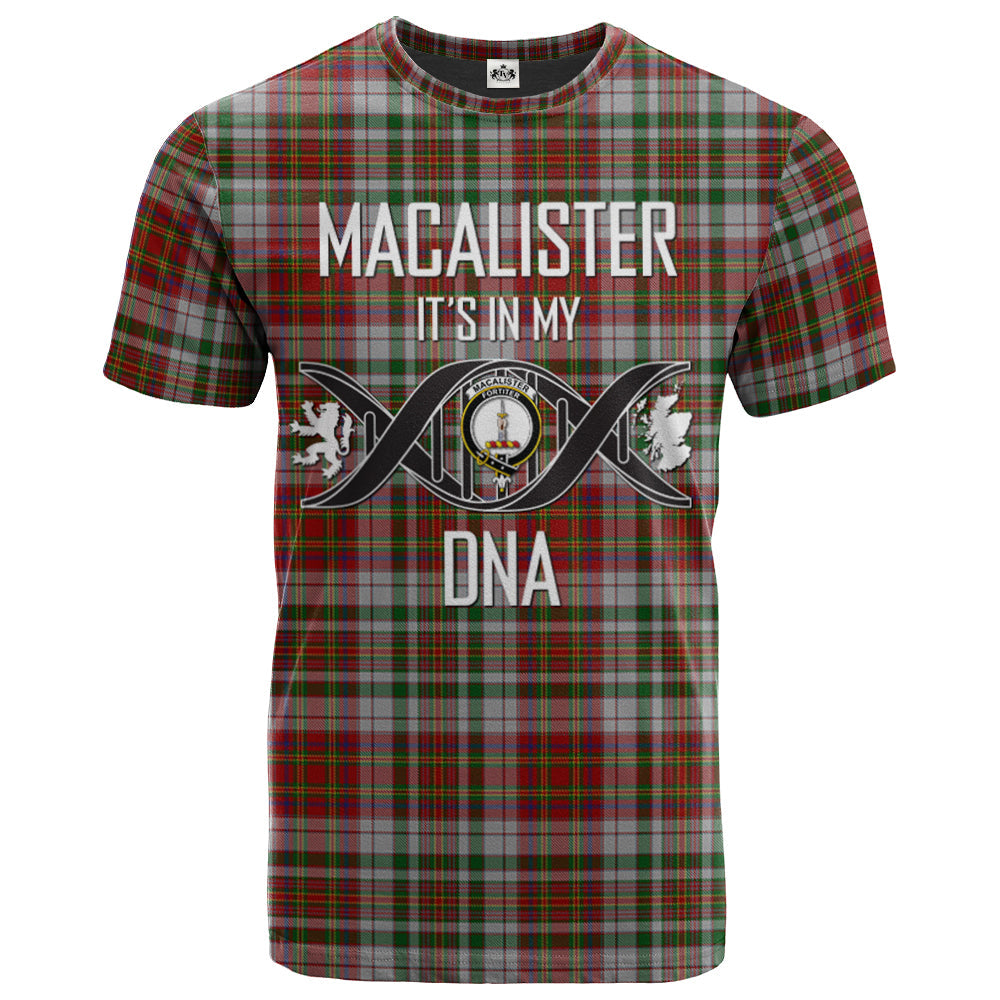 Printivon MacAlister Dress Clan DNA In Me Tartan Crest T Shirt