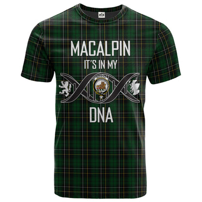 Printivon MacAlpin (MacAlpine) 01 Clan DNA In Me Tartan Crest T Shirt