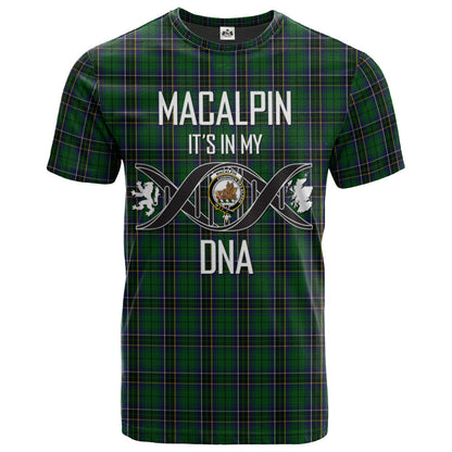 Printivon MacAlpin (MacAlpine) 02 Clan DNA In Me Tartan Crest T Shirt