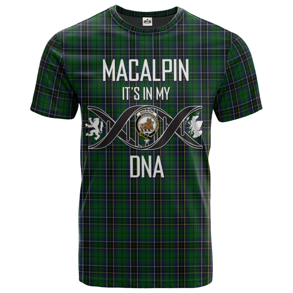 Printivon MacAlpin (MacAlpine) 02 Clan DNA In Me Tartan Crest T Shirt