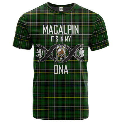 Printivon MacAlpin (MacAlpine) Modern 02 Clan DNA In Me Tartan Crest T Shirt