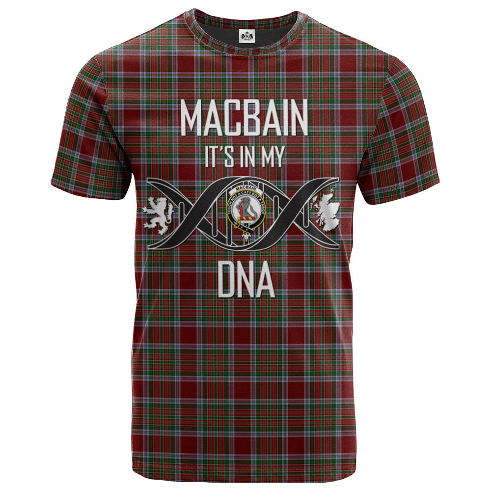 Printivon MacBain Chief Clan DNA In Me Tartan Crest T Shirt