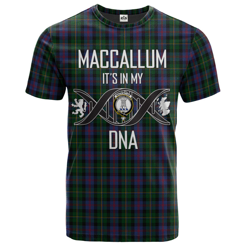 Printivon MacCallum (Malcolm) 02 Clan DNA In Me Tartan Crest T Shirt