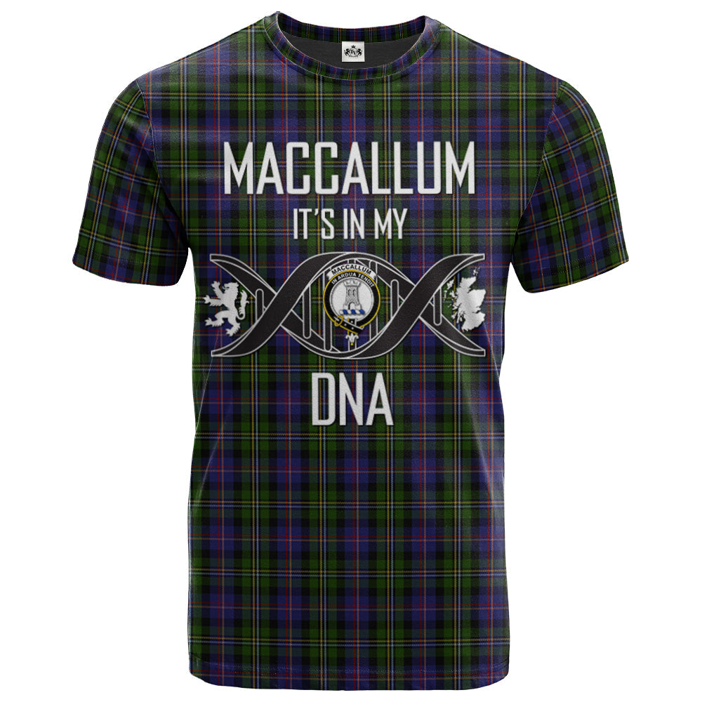 Printivon MacCallum (Malcolm) 03 Clan DNA In Me Tartan Crest T Shirt