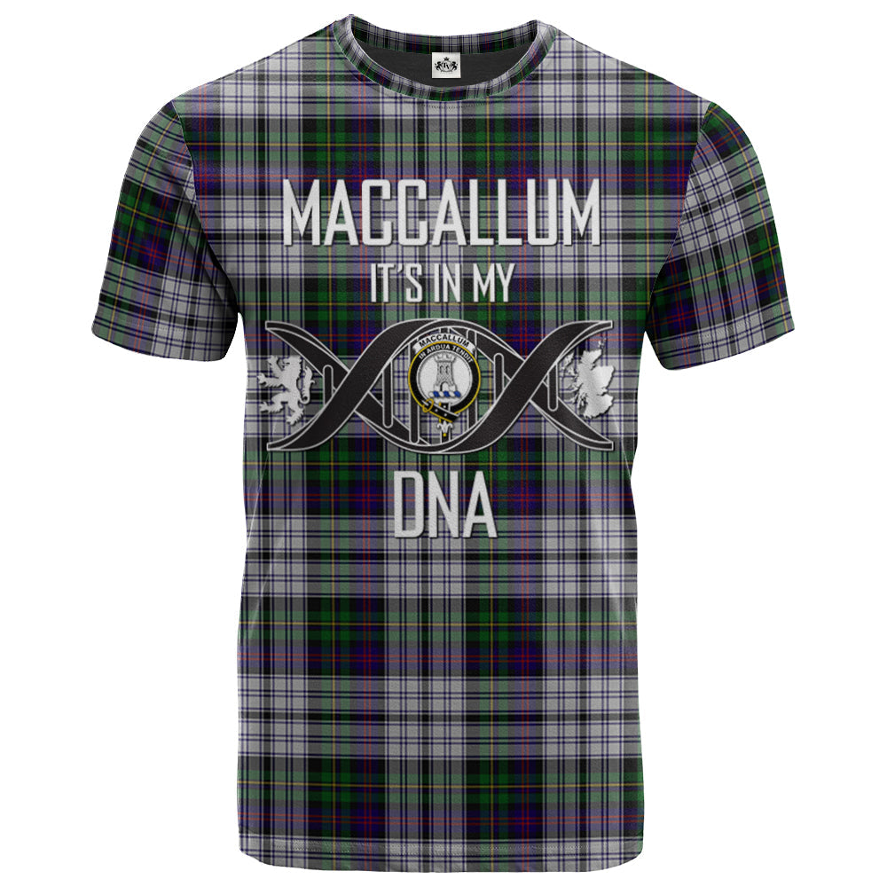 Printivon MacCallum (Malcolm) Dress 02 Clan DNA In Me Tartan Crest T Shirt