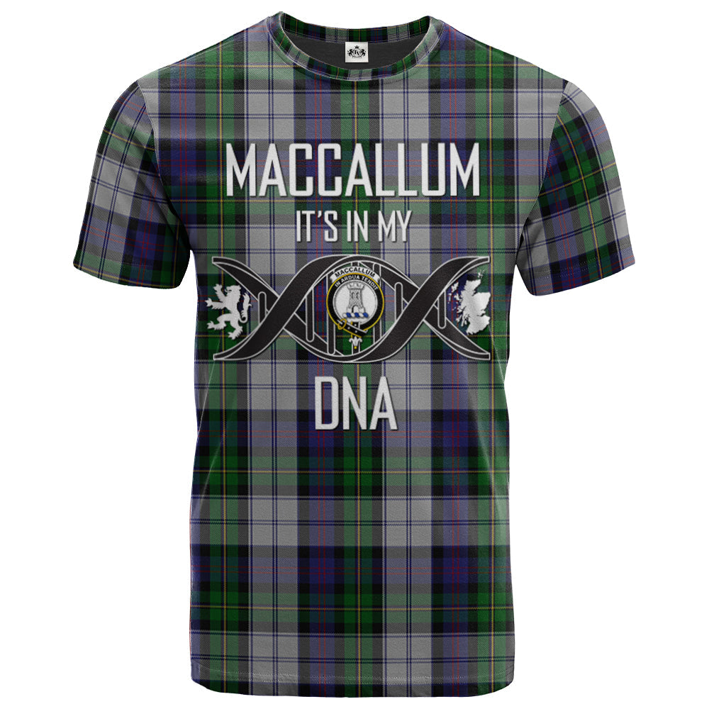Printivon MacCallum (Malcolm) Dress 03 Clan DNA In Me Tartan Crest T Shirt