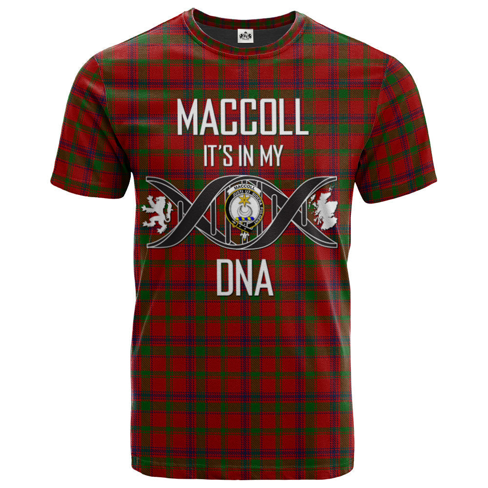 Printivon MacColl 01 Clan DNA In Me Tartan Crest T Shirt