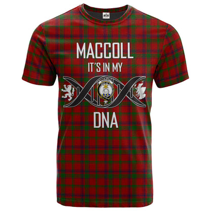 Printivon MacColl 01 Clan DNA In Me Tartan Crest T Shirt