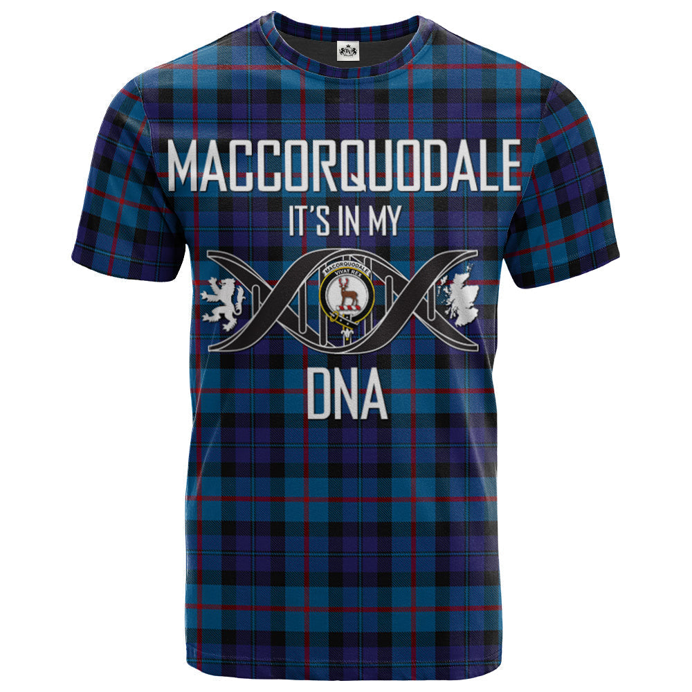 Printivon MacCorquodale 2 Clan DNA In Me Tartan Crest T Shirt