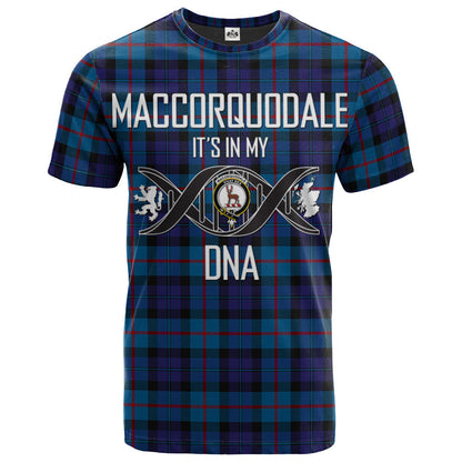 Printivon MacCorquodale 2 Clan DNA In Me Tartan Crest T Shirt