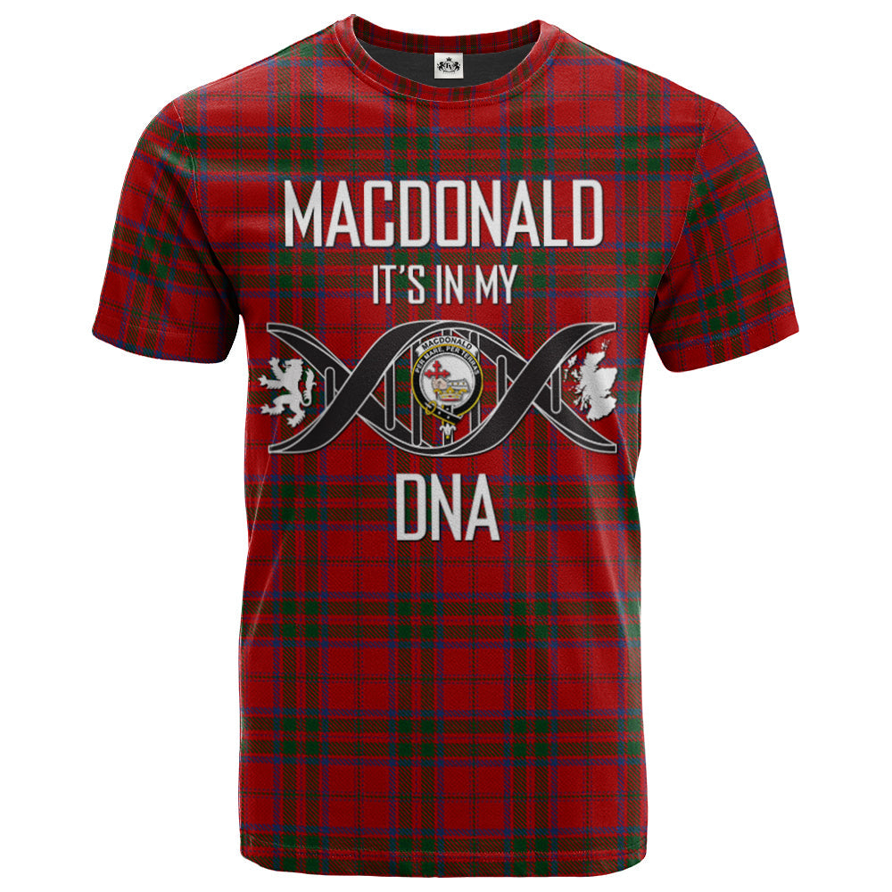 Printivon MacDonald 02 Clan DNA In Me Tartan Crest T Shirt