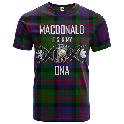 Printivon MacDonald Clan DNA In Me Tartan Crest T Shirt