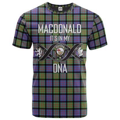 Printivon MacDonald Ancient Clan DNA In Me Tartan Crest T Shirt
