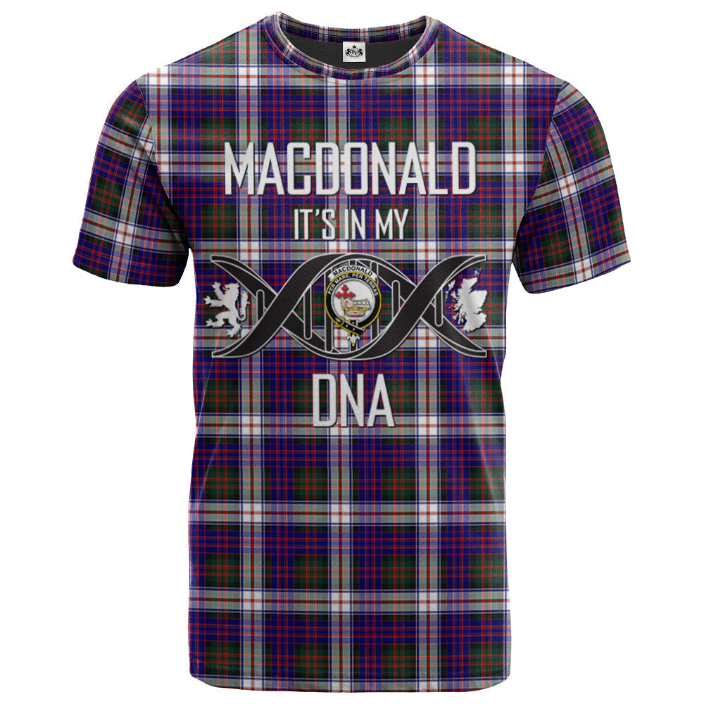 Printivon MacDonald Dress Modern Clan DNA In Me Tartan Crest T Shirt