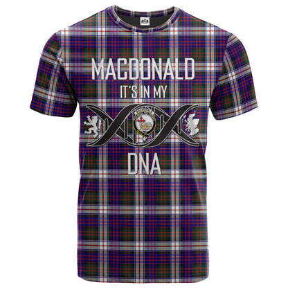 Printivon MacDonald Dress Modern Clan DNA In Me Tartan Crest T Shirt