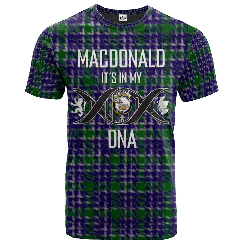 Printivon MacDonald Lord of the Isles Hunting 02 Clan DNA In Me Tartan Crest T Shirt