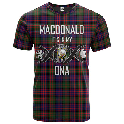 Printivon MacDonald Modern Clan DNA In Me Tartan Crest T Shirt