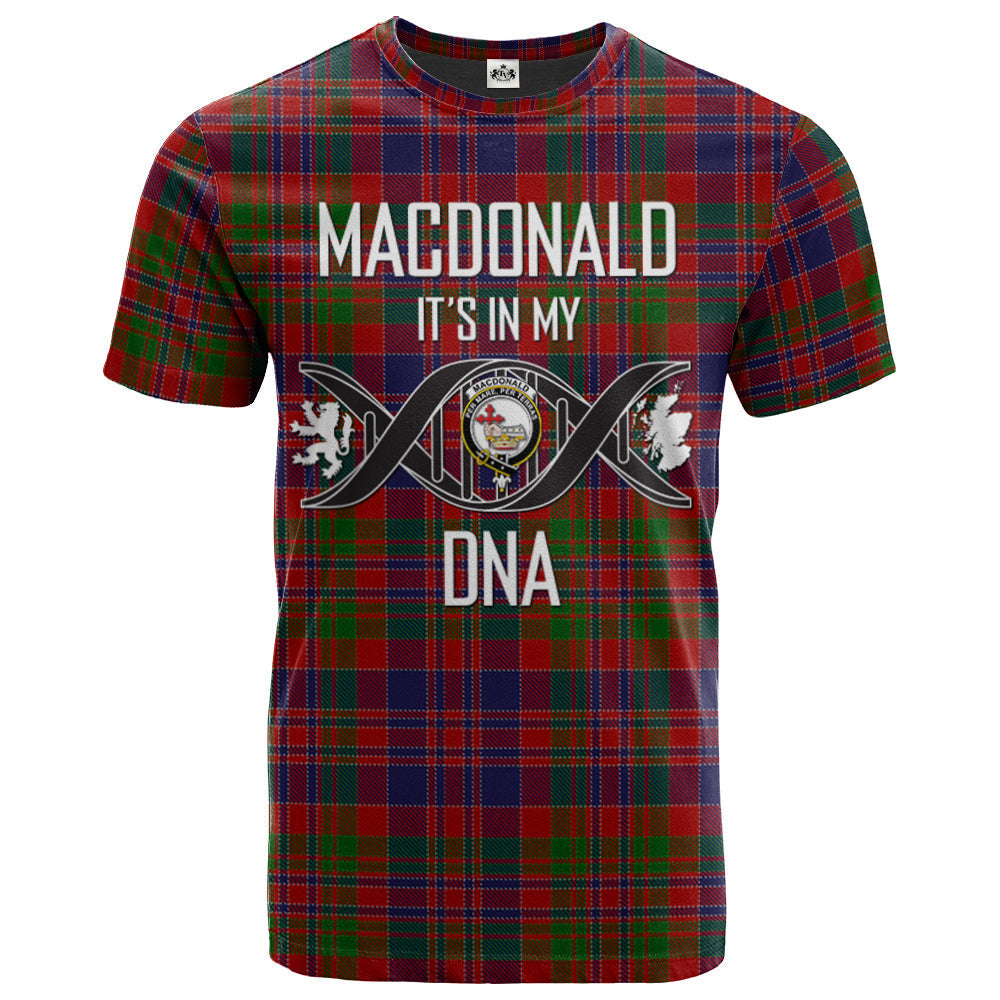 Printivon MacDonald of Boisdale Clan DNA In Me Tartan Crest T Shirt