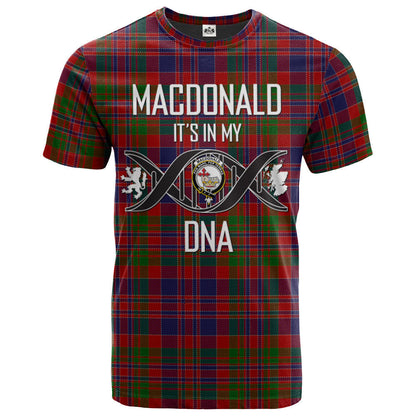 Printivon MacDonald of Boisdale Clan DNA In Me Tartan Crest T Shirt