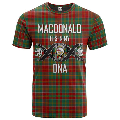 Printivon MacDonald of Kingsburgh Clan DNA In Me Tartan Crest T Shirt