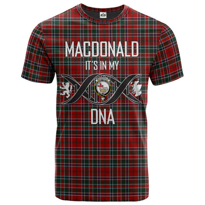 Printivon MacDonald of Lochmaddy Clan DNA In Me Tartan Crest T Shirt