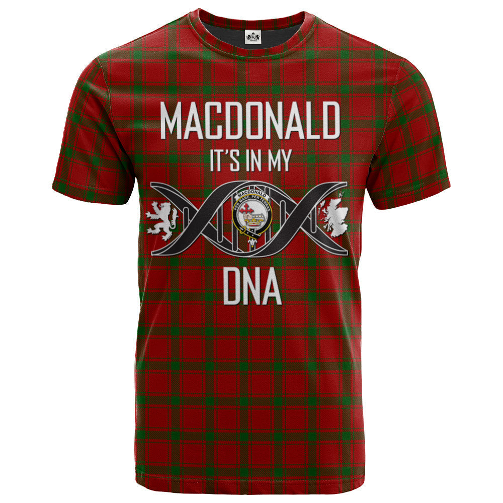 Printivon MacDonald of Sleat Clan DNA In Me Tartan Crest T Shirt