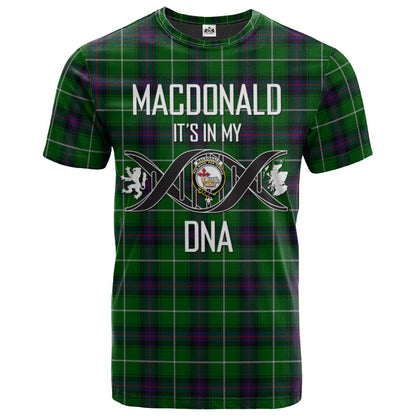 Printivon MacDonald of The Isles Clan DNA In Me Tartan Crest T Shirt