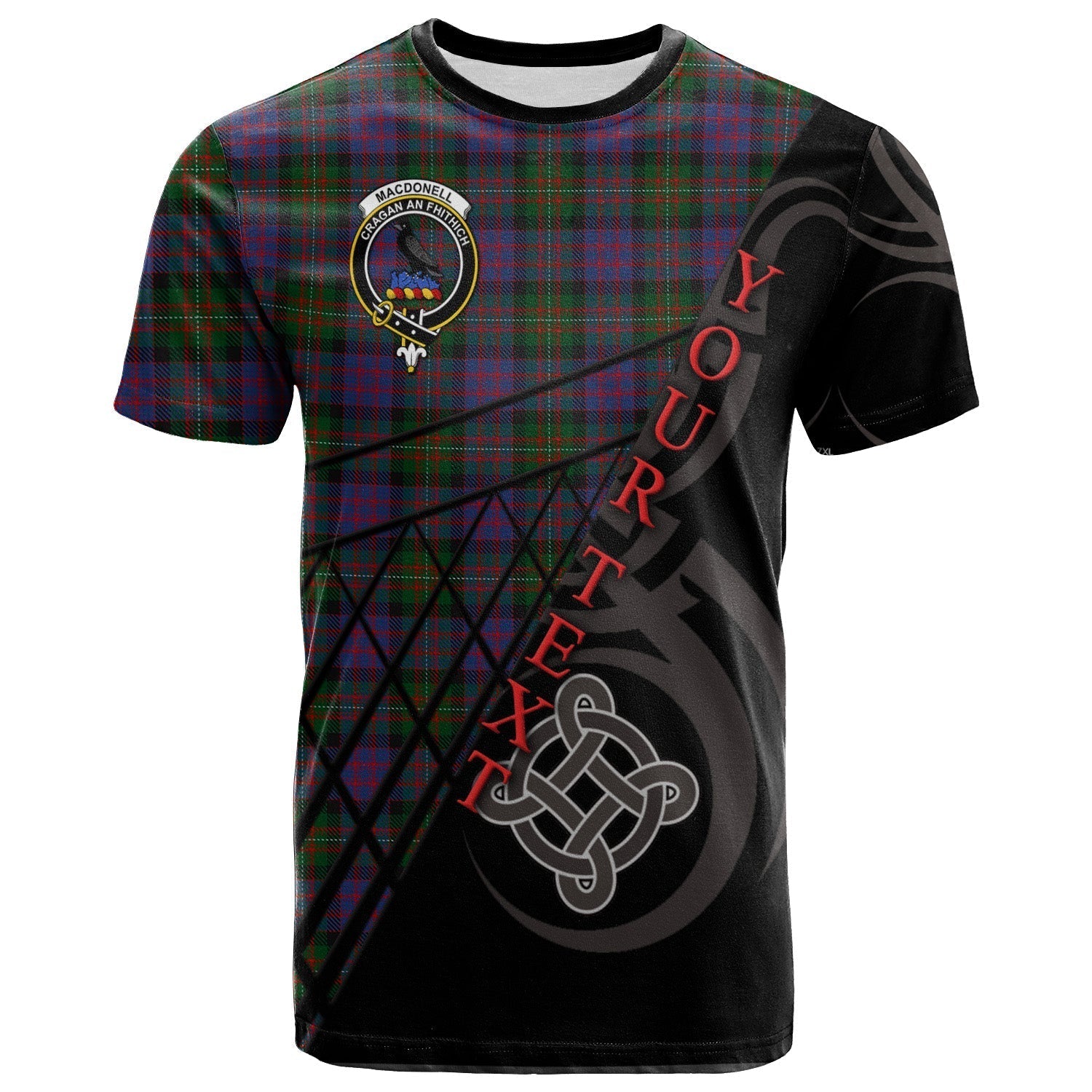 Printivon MacDonell of Glengarry T Shirt Pattern Celtic 