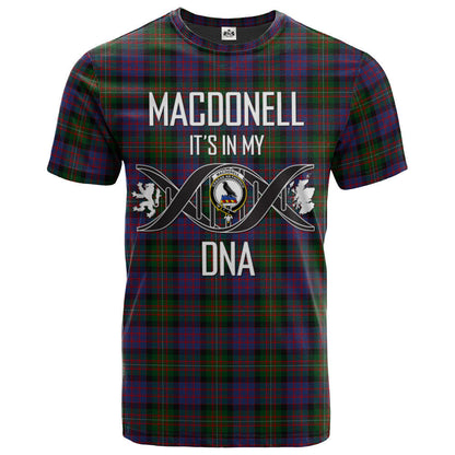 Printivon MacDonell of Glengarry Clan DNA In Me Tartan Crest T Shirt