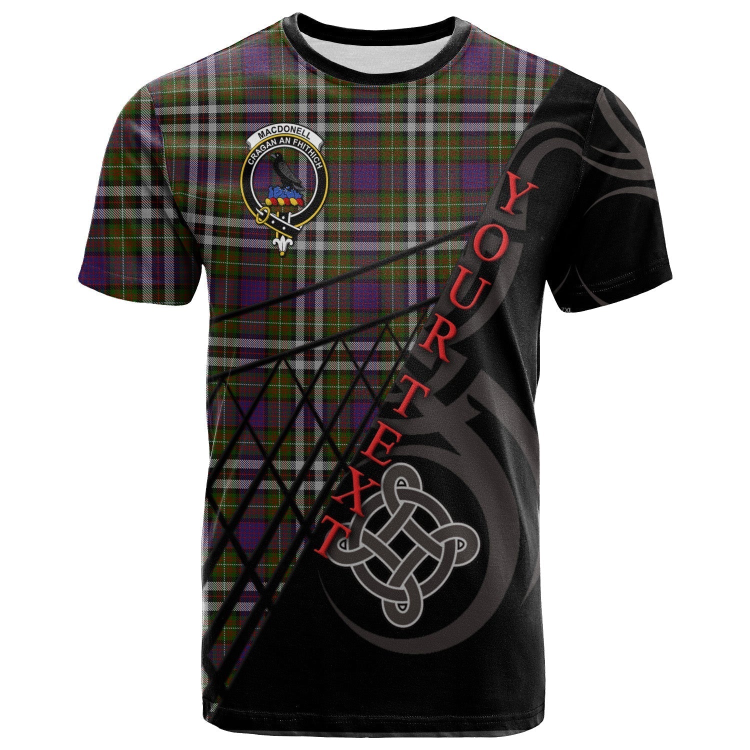 Printivon MacDonell of Glengarry Dress T Shirt Pattern Celtic 