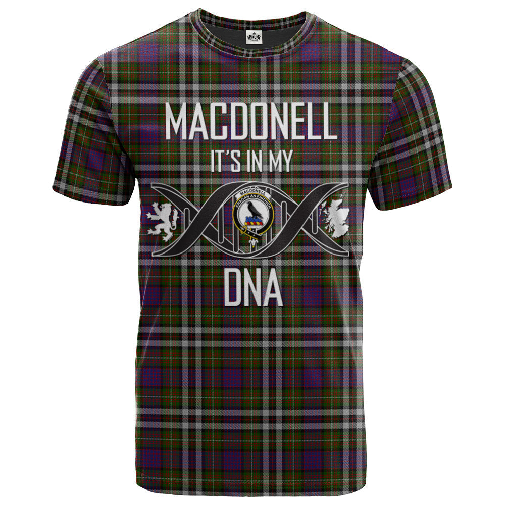 Printivon MacDonell of Glengarry Dress Clan DNA In Me Tartan Crest T Shirt