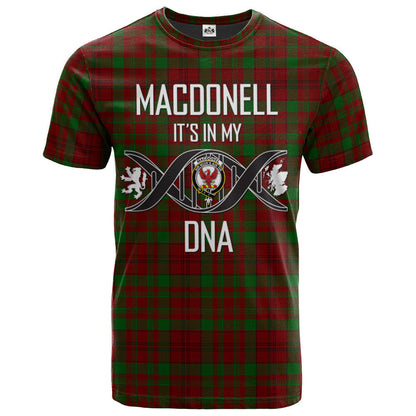 Printivon MacDonell of Keppoch 03 Clan DNA In Me Tartan Crest T Shirt
