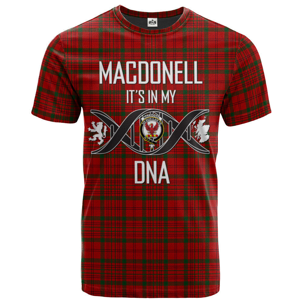 Printivon MacDonell of Keppoch 04 Clan DNA In Me Tartan Crest T Shirt