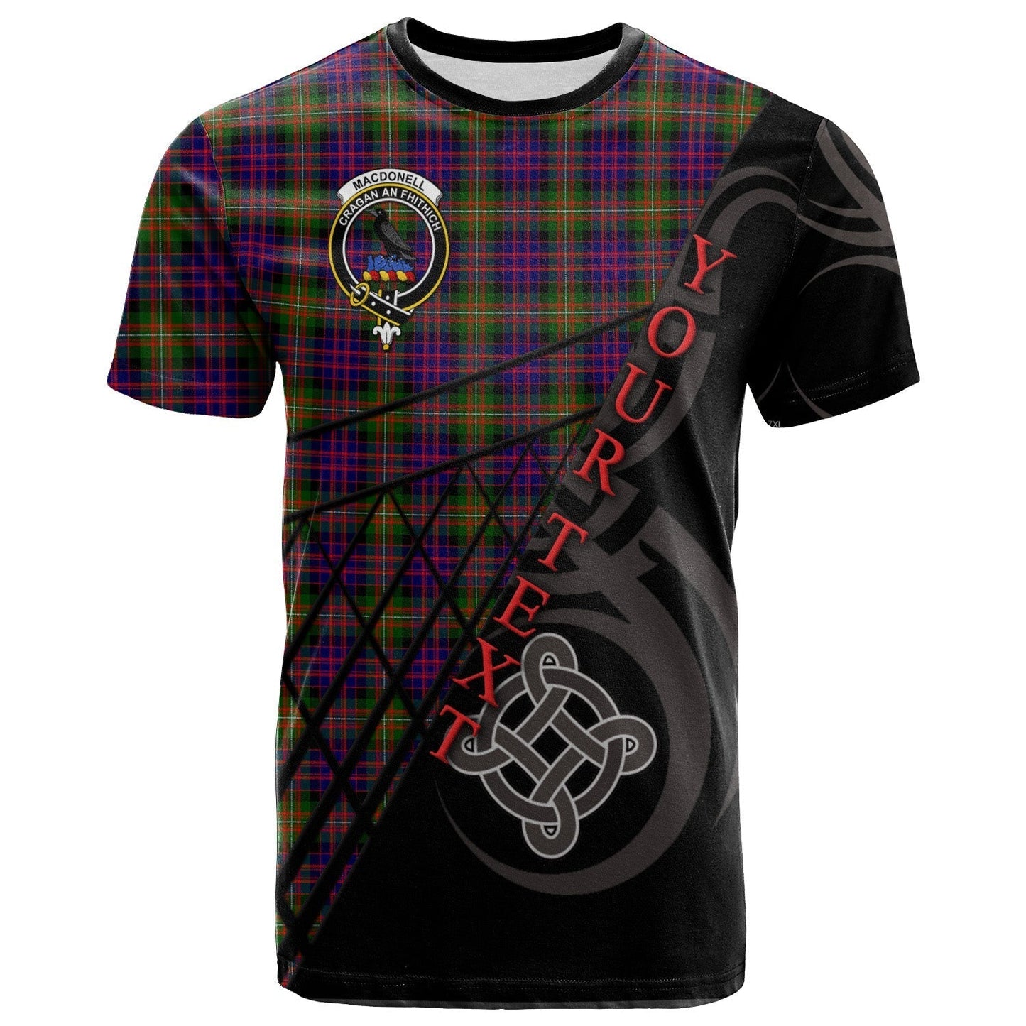 Printivon MacDonnell of Glengarry Modern T Shirt Pattern Celtic 