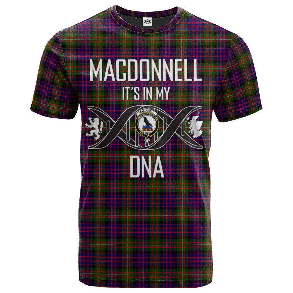 Printivon MacDonnell of Glengarry Modern Clan DNA In Me Tartan Crest T Shirt