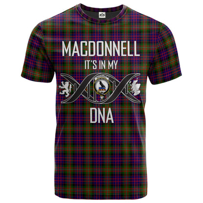 Printivon MacDonnell of Glengarry Modern Clan DNA In Me Tartan Crest T Shirt