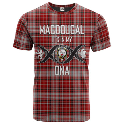 Printivon MacDougal Dress Clan DNA In Me Tartan Crest T Shirt