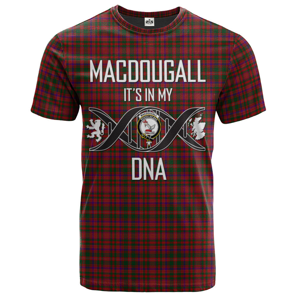 Printivon MacDougall 03 Clan DNA In Me Tartan Crest T Shirt