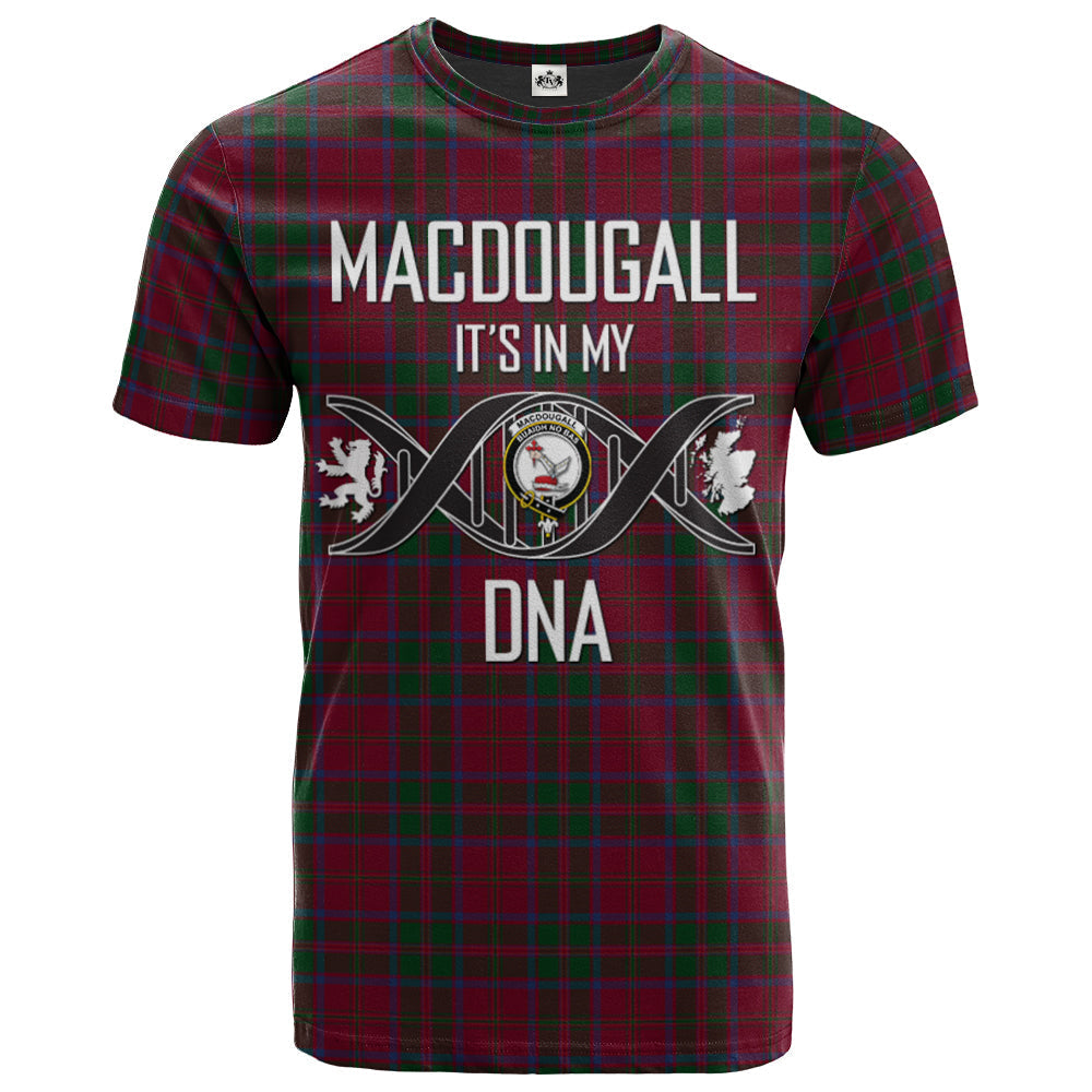 Printivon MacDougall 05 Clan DNA In Me Tartan Crest T Shirt