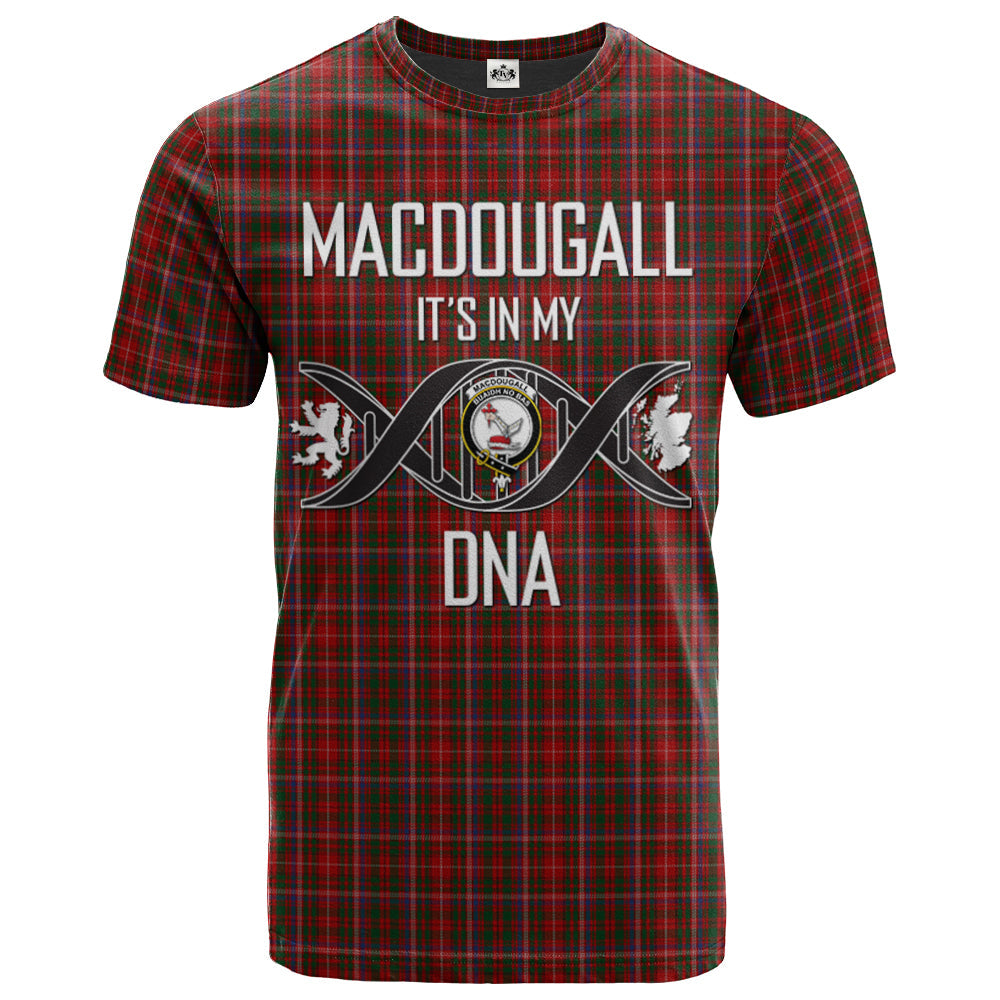 Printivon MacDougall 06 Clan DNA In Me Tartan Crest T Shirt