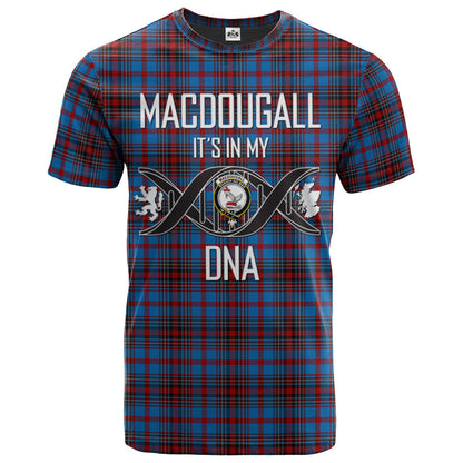 Printivon MacDougall 07 Clan DNA In Me Tartan Crest T Shirt