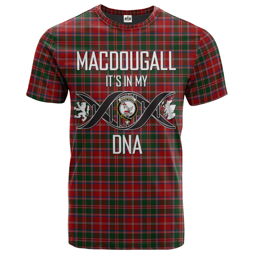 Printivon MacDougall 10 Clan DNA In Me Tartan Crest T Shirt