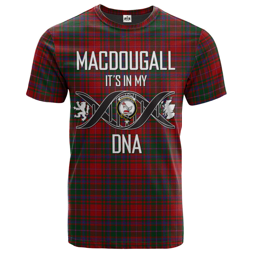 Printivon MacDougall Paton Clan DNA In Me Tartan Crest T Shirt