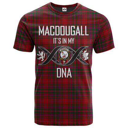 Printivon MacDougall Wilsons Clan DNA In Me Tartan Crest T Shirt