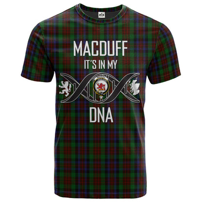 Printivon MacDuff Hunting Clan DNA In Me Tartan Crest T Shirt