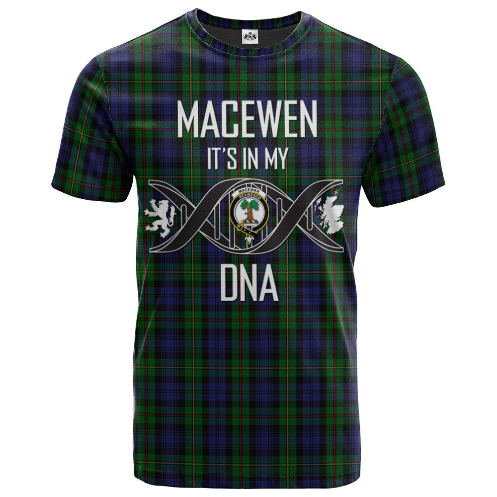 Printivon MacEwen MacEwan 03 Clan DNA In Me Tartan Crest T Shirt